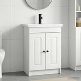 vidaXL Badkamermeubel Set Wit 56 x 37,5 x 81 cm Bewerkt hout