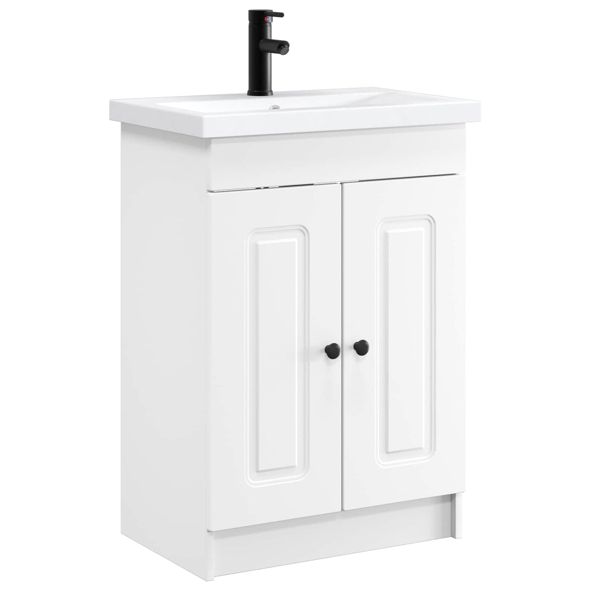 vidaXL Badkamermeubel Set Wit 56 x 37,5 x 81 cm Bewerkt hout
