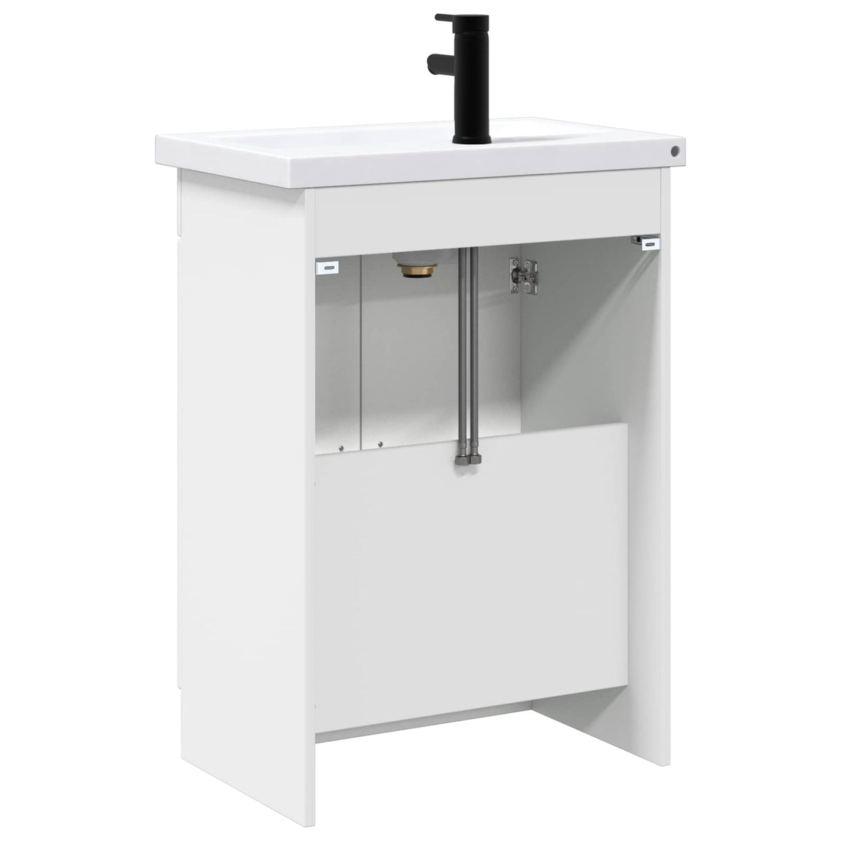 vidaXL Badkamermeubel Set Wit 56 x 37,5 x 81 cm Bewerkt hout