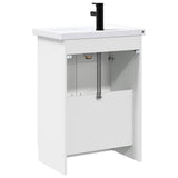 vidaXL Badkamermeubel Set Wit 56 x 37,5 x 81 cm Bewerkt hout