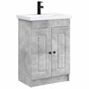 vidaXL Badkamermeubel Set Wit 56 x 37,5 x 81 cm Bewerkt hout