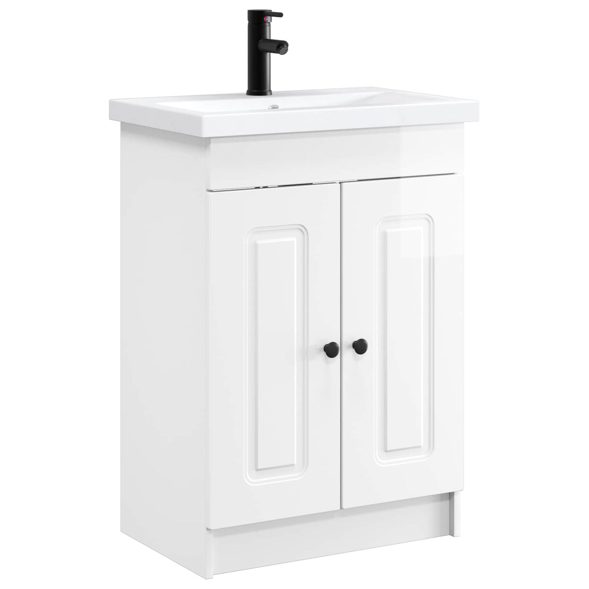 vidaXL Badkamermeubel Set Wit 56 x 37,5 x 81 cm Bewerkt hout