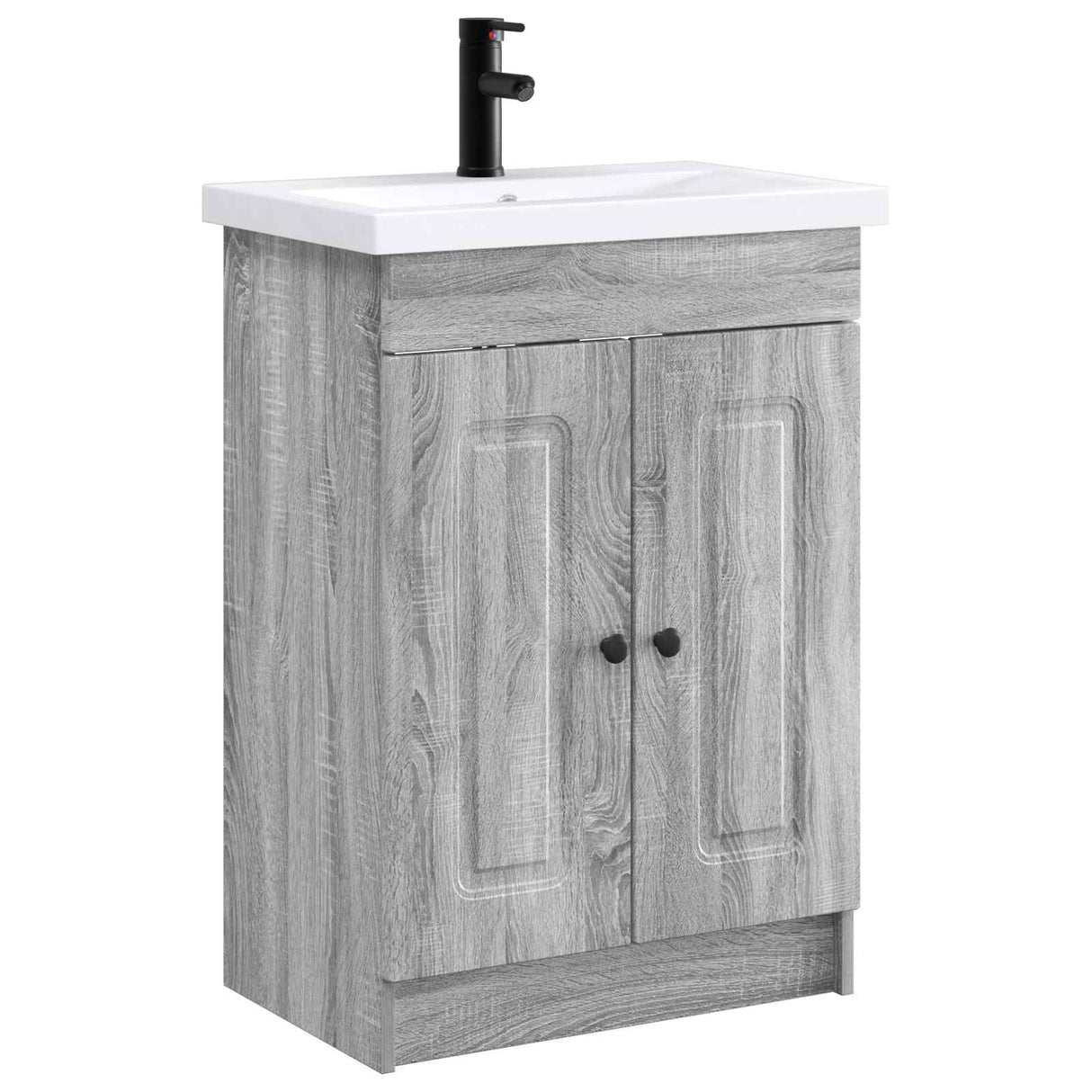 vidaXL Badkamermeubel Set Wit 56 x 37,5 x 81 cm Bewerkt hout