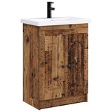 vidaXL Badkamermeubel Set Wit 56 x 37,5 x 81 cm Bewerkt hout