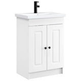vidaXL Badkamermeubel Set Wit 56 x 37,5 x 81 cm Bewerkt hout