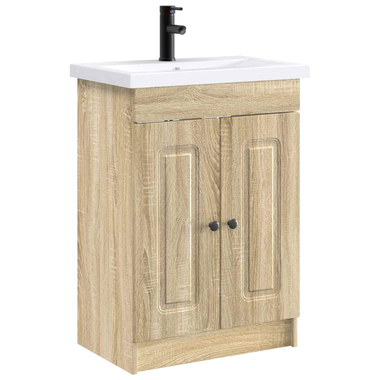 vidaXL Badkamermeubel Set Wit 56 x 37,5 x 81 cm Bewerkt hout