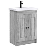vidaXL Badkamermeubel Set Wit 56 x 37,5 x 81 cm Bewerkt hout
