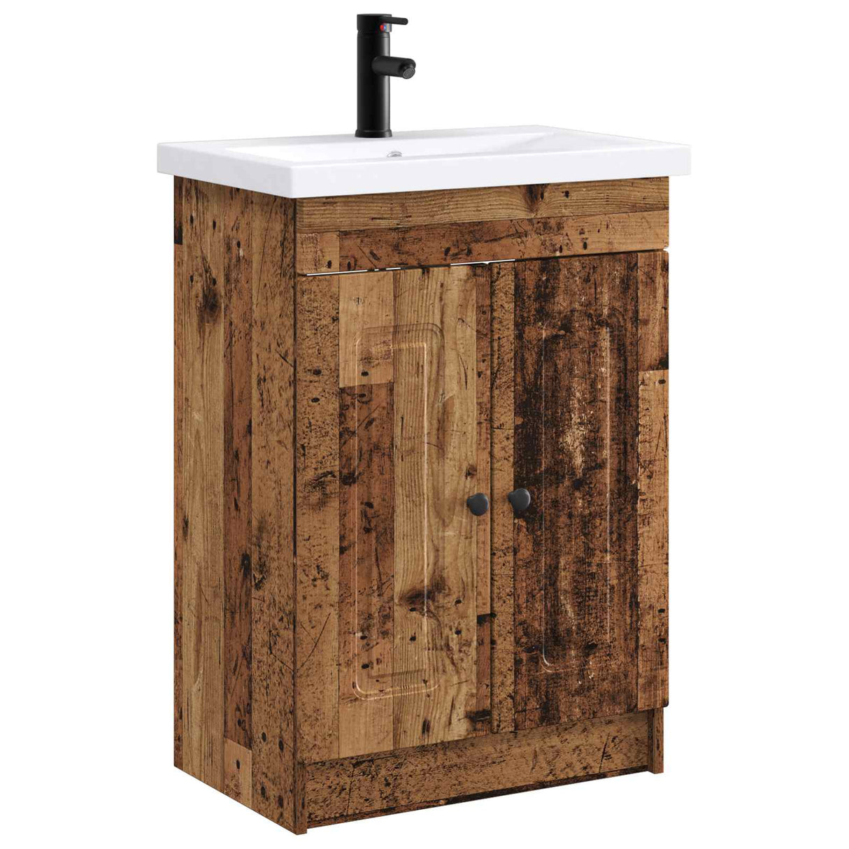 vidaXL Badkamermeubel Set Wit 56 x 37,5 x 81 cm Bewerkt hout