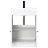 vidaXL Badkamermeubel Set Wit 56 x 37,5 x 81 cm Bewerkt hout