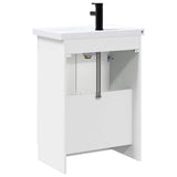 vidaXL Badkamermeubel Set Wit 56 x 37,5 x 81 cm Bewerkt hout
