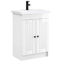 vidaXL Badkamermeubel Set Wit 56 x 37,5 x 81 cm Bewerkt hout