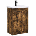 vidaXL Badkamermeubel Set Wit 56 x 37,5 x 81 cm Bewerkt hout