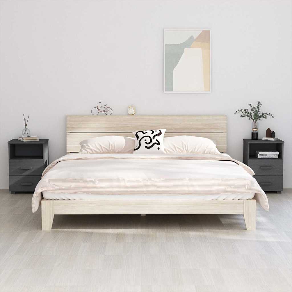 vidaXL Nachtkastje HAMAR 40x35x62 cm massief grenenhout honingbruin