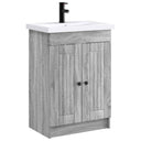 vidaXL Badkamermeubel Set Wit 56 x 37,5 x 81 cm Bewerkt hout