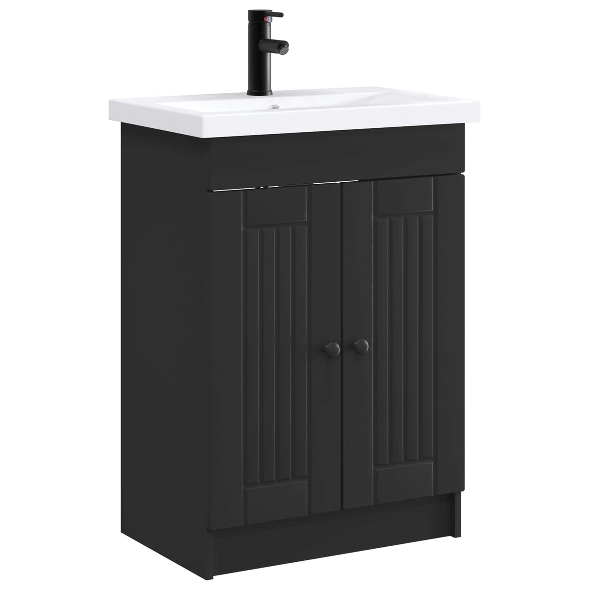 vidaXL Badkamermeubel Set Wit 56 x 37,5 x 81 cm Bewerkt hout