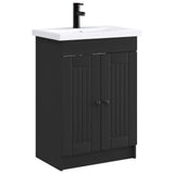 vidaXL Badkamermeubel Set Wit 56 x 37,5 x 81 cm Bewerkt hout