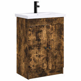 vidaXL Badkamermeubel Set Wit 56 x 37,5 x 81 cm Bewerkt hout