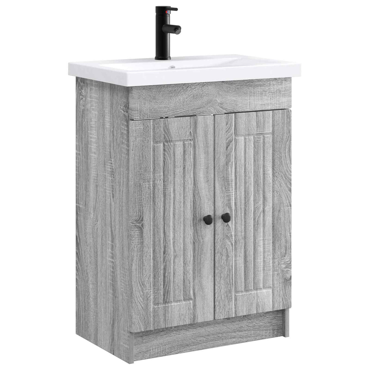 vidaXL Badkamermeubel Set Wit 56 x 37,5 x 81 cm Bewerkt hout