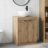 vidaXL Badkamermeubel Set Wit Bewerkt hout
