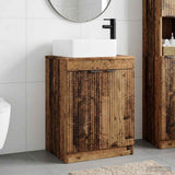vidaXL Badkamermeubel Set Wit Bewerkt hout
