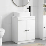 vidaXL Bathroom Furniture Set White Engineered Wood