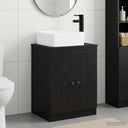 vidaXL Bathroom Furniture Set White Engineered Wood