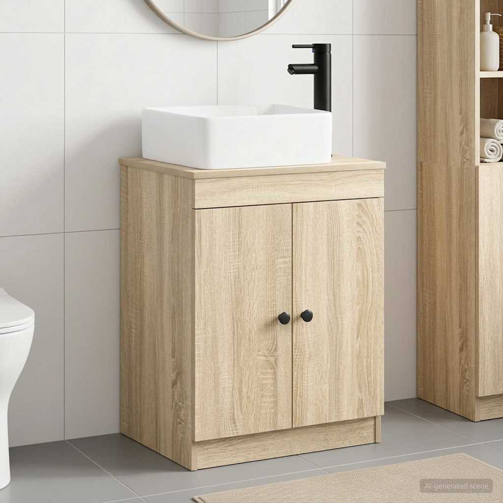 vidaXL Bathroom Furniture Set White Engineered Wood
