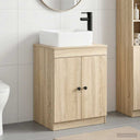vidaXL Bathroom Furniture Set White Engineered Wood