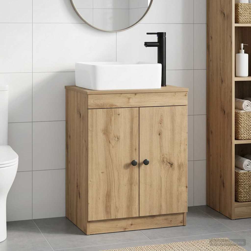 vidaXL Bathroom Furniture Set White Engineered Wood