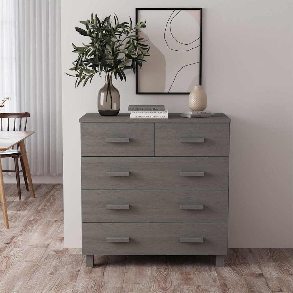 vidaXL Sideboard HAMAR 79x40x80 cm solid pine honey brown