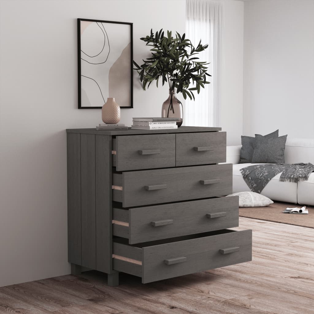 vidaXL Sideboard HAMAR 79x40x80 cm solid pine honey brown