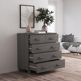 vidaXL Sideboard HAMAR 79x40x80 cm solid pine honey brown
