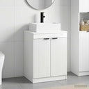 vidaXL Bathroom Vanity Set White Engineered Wood