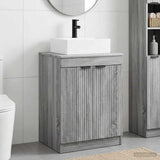 vidaXL Bathroom Vanity Set White Engineered Wood
