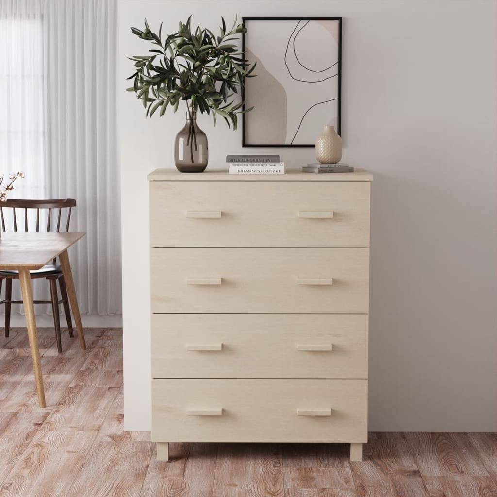 vidaXL Sideboard HAMAR 79x40x103.5 cm solid pine honey brown