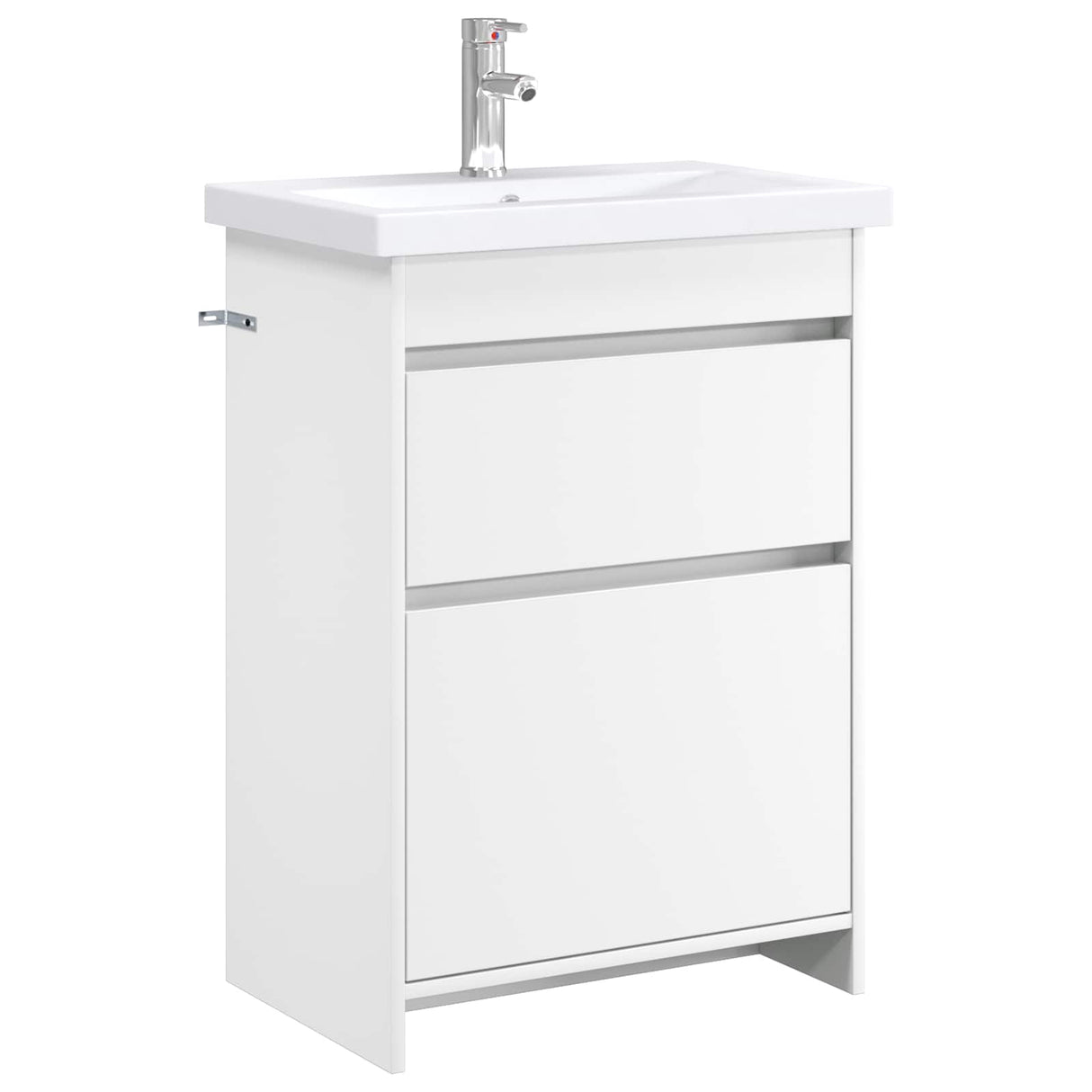 vidaXL Badkamermeubel Set Wit 61 x 40 x 84,5 cm Bewerkt hout