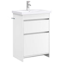 vidaXL Badkamermeubel Set Wit 61 x 40 x 84,5 cm Bewerkt hout