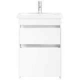 vidaXL Badkamermeubel Set Wit 61 x 40 x 84,5 cm Bewerkt hout