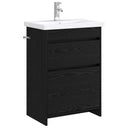 vidaXL Badkamermeubel Set Wit 61 x 40 x 84,5 cm Bewerkt hout