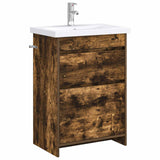 vidaXL Badkamermeubel Set Wit 61 x 40 x 84,5 cm Bewerkt hout