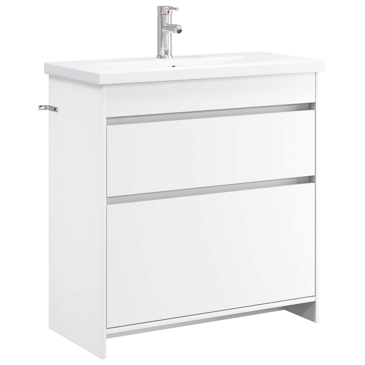 vidaXL Badkamermeubel Set Wit 61 x 40 x 84,5 cm Bewerkt hout