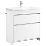 vidaXL Badkamermeubel Set Wit 61 x 40 x 84,5 cm Bewerkt hout