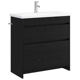 vidaXL Badkamermeubel Set Wit 61 x 40 x 84,5 cm Bewerkt hout