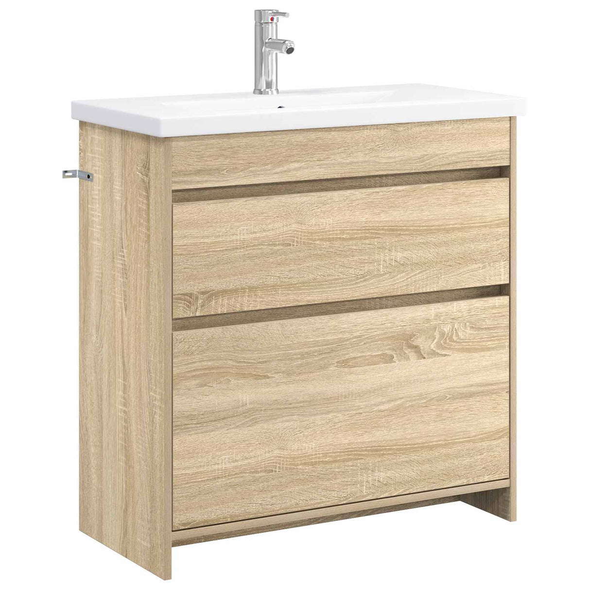vidaXL Badkamermeubel Set Wit 61 x 40 x 84,5 cm Bewerkt hout