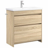 vidaXL Badkamermeubel Set Wit 61 x 40 x 84,5 cm Bewerkt hout