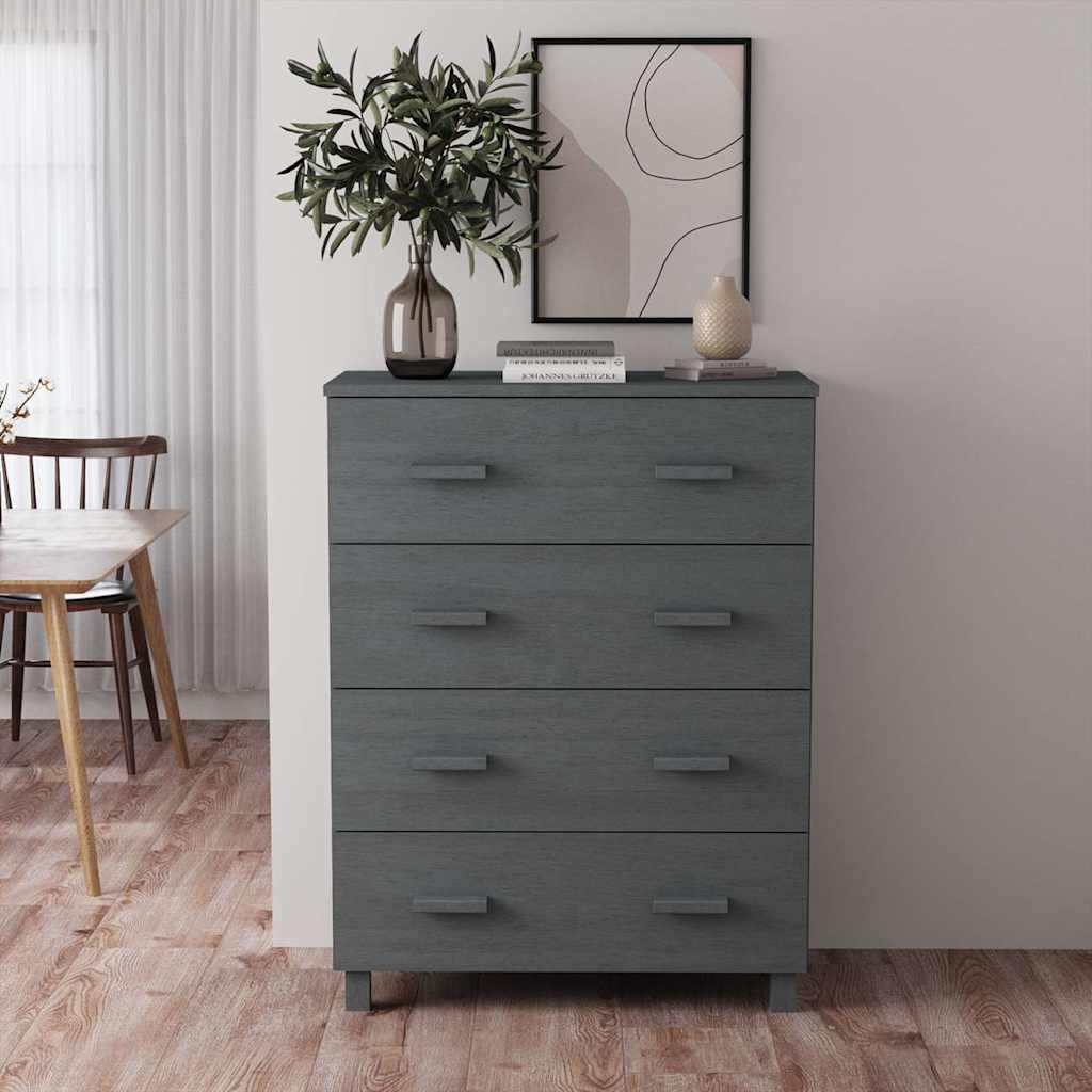 vidaXL Sideboard HAMAR 79x40x103.5 cm solid pine honey brown