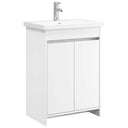 vidaXL Badkamermeubel Set Wit 61 x 40 x 84,5 cm Bewerkt hout