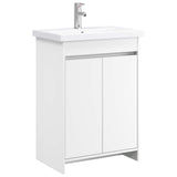 vidaXL Badkamermeubel Set Wit 61 x 40 x 84,5 cm Bewerkt hout