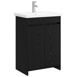 vidaXL Badkamermeubel Set Wit 61 x 40 x 84,5 cm Bewerkt hout