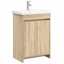 vidaXL Badkamermeubel Set Wit 61 x 40 x 84,5 cm Bewerkt hout